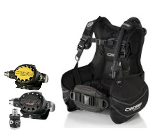 Cressi Ellipse Balanced / MC 9 -SC  Start Pro BCD Scuba Package